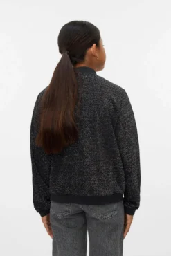 Jaqueta bomber com glitter