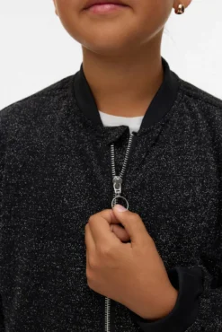 Jaqueta bomber com glitter