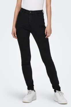 Jeans cigarro cintura alta