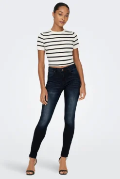 Jeans de cintura média