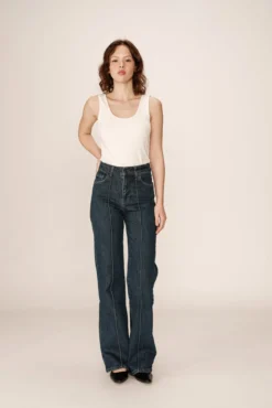 Jeans de corte alto