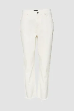 Jeans de corte reto pelo tornozelo