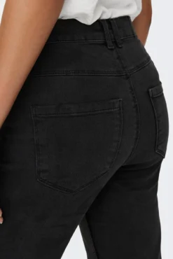 Jeans flare tiro alto