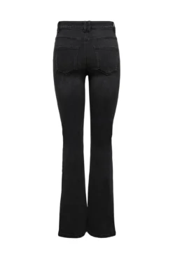 Jeans flare tiro alto