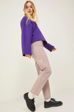 Jeans Lisbon mom fit cintura subida