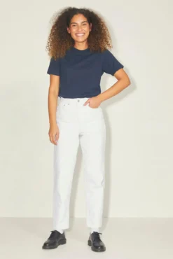 Jeans mom fit branco