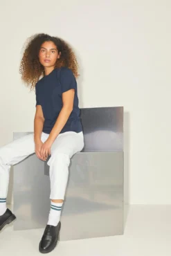 Jeans mom fit branco