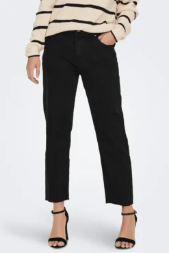 Jeans mom fit cintura subida