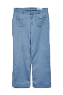 Jeans plus size corte alta