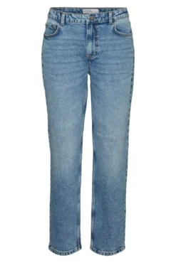 Jeans retas de cintura média