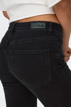 Jeans skinny de cintura corte