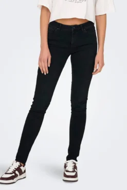 Jeans skinny de cintura corte