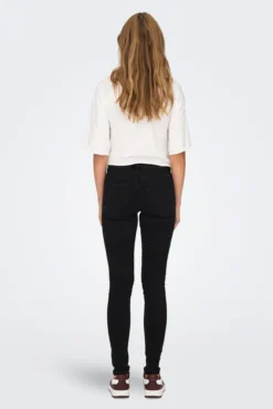 Jeans skinny de cintura corte