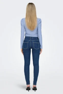 Jeans skinny de corte média