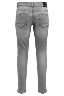 Jeans slim cinzento-escuro