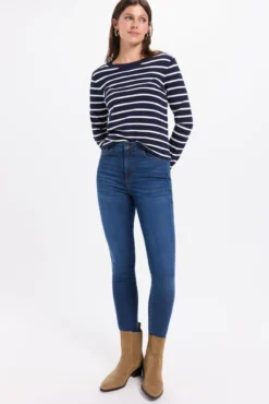 Jeans slim de cintura média