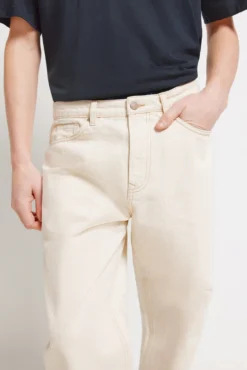 Jeans straight fit cru