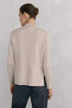 Jersey efecto plisado canalé