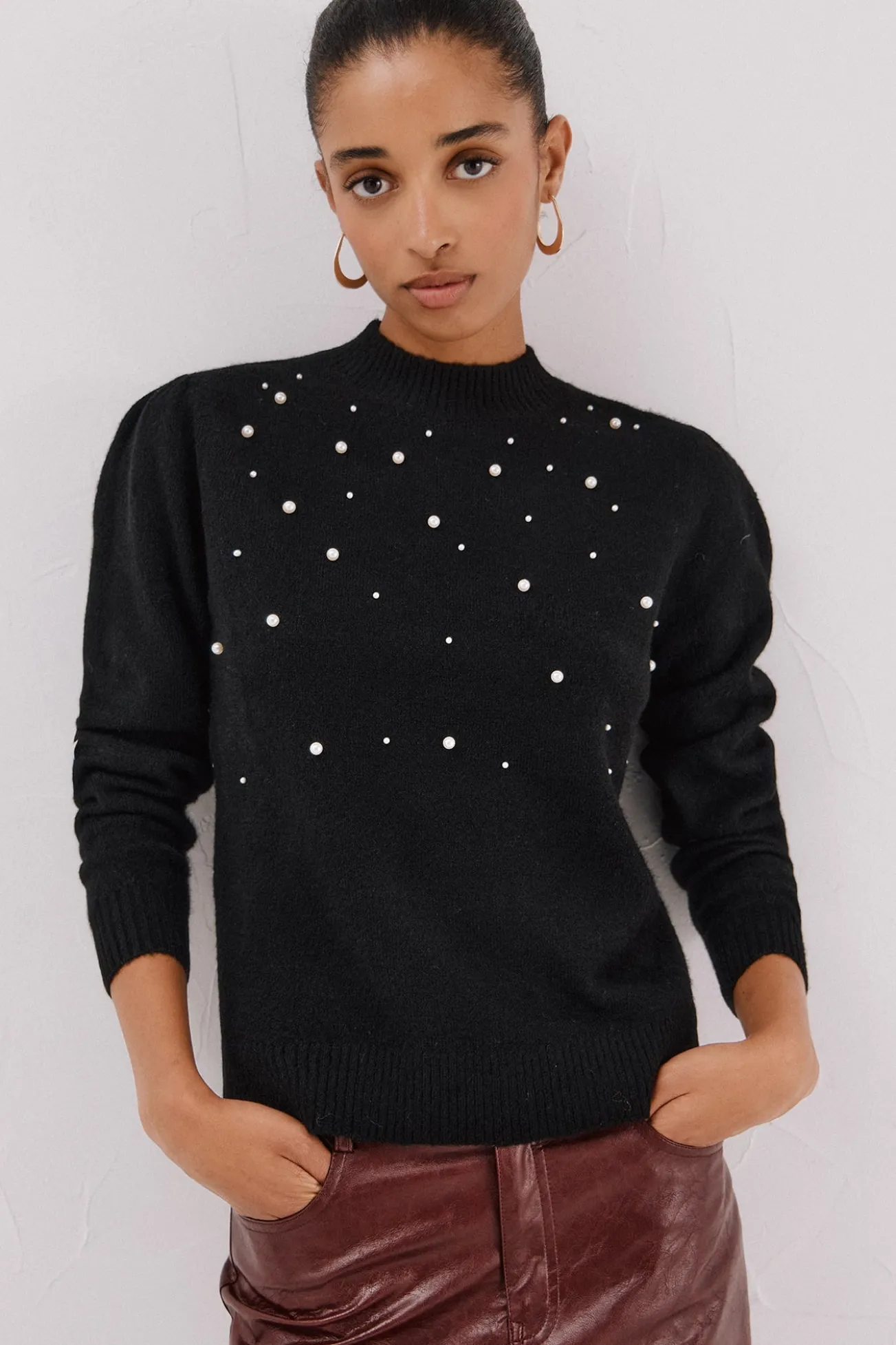 Jersey punto perlas