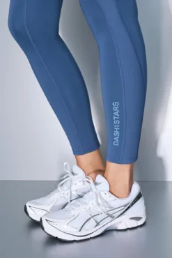 Legging azul 4D STRETCH no tornozelo