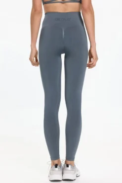 Legging franzida de cintura extra alta