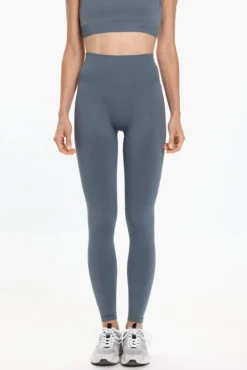 Legging franzida de cintura extra alta
