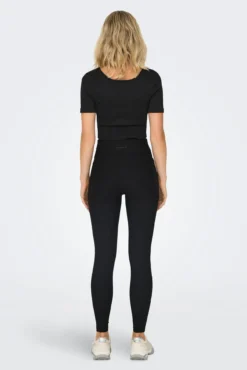 Leggings com bolso lateral de cintura alta