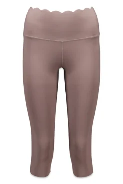 Leggings compressivas pirata marrom