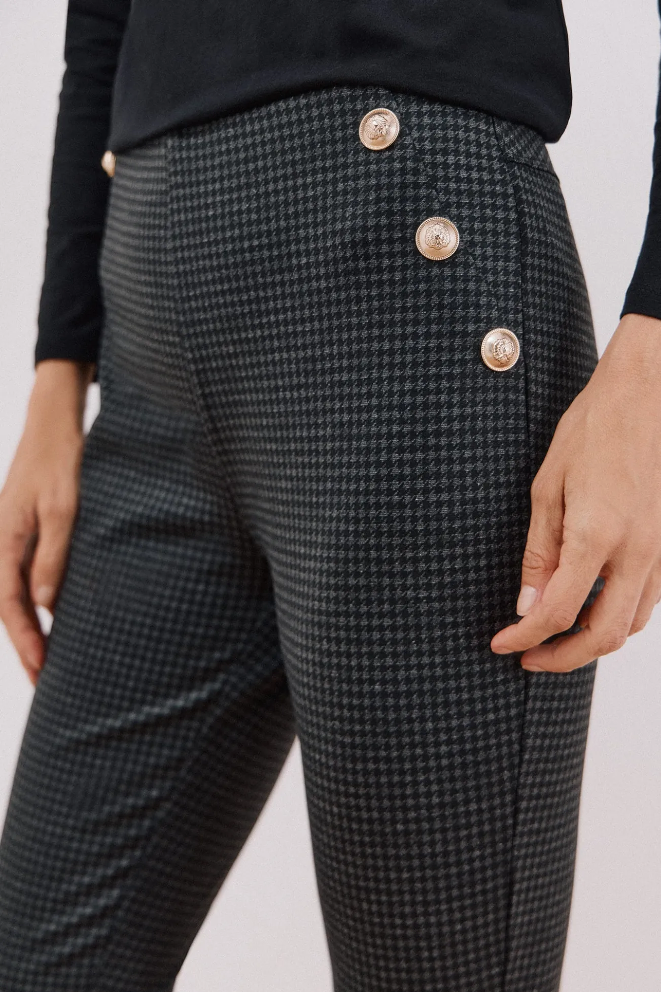 Leggings de malha femininas