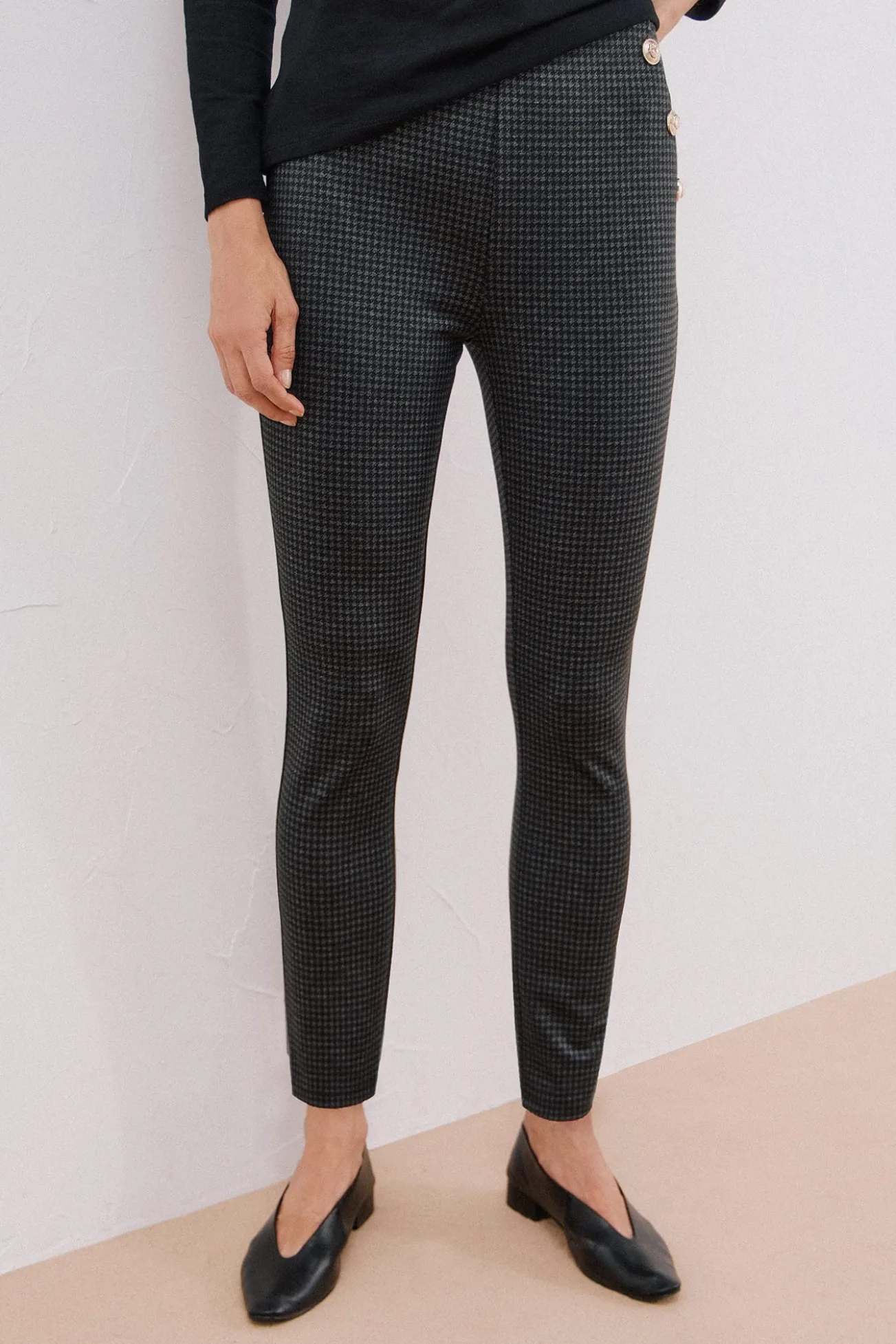 Leggings de malha femininas