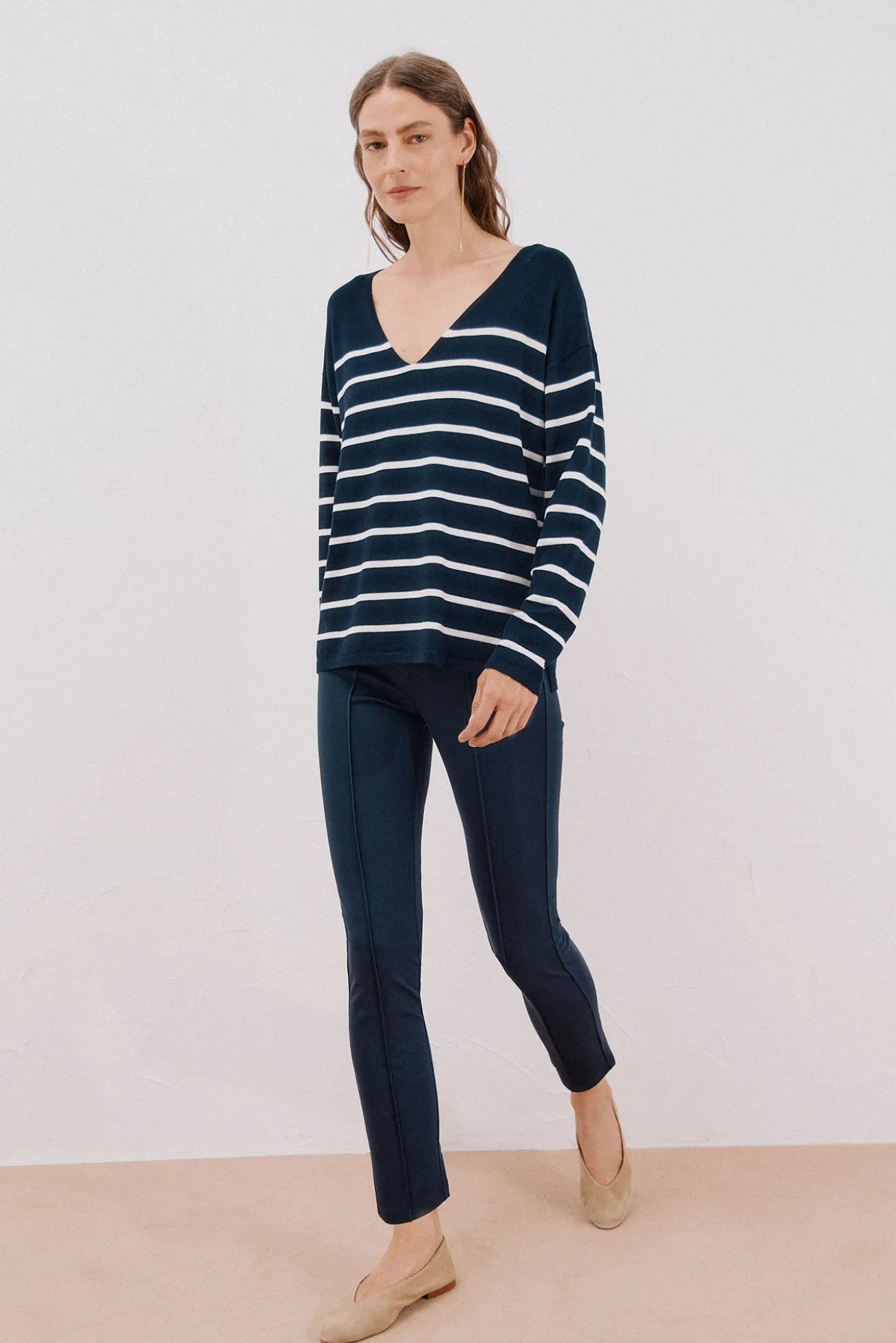 Leggings de malha femininas