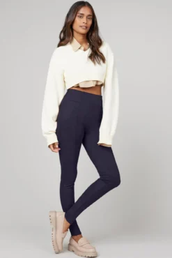 Leggings moldadoras efeito camurça