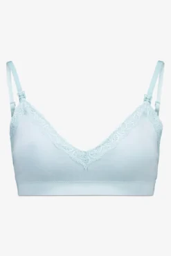 LOVELY soutien de microfibra sem costura para maternity em azul