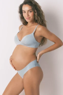LOVELY soutien de microfibra azul para maternity