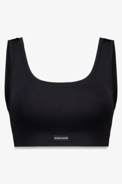 LOVELY top reversível sem costura em preto