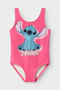 Maiô rosa Lilo e Stitch