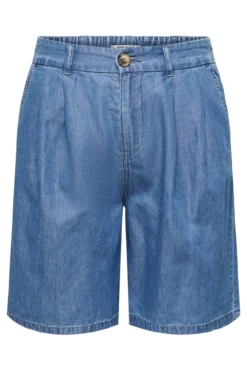 Maternity denim Bermuda shorts