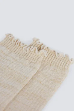 Meia curta de lurex