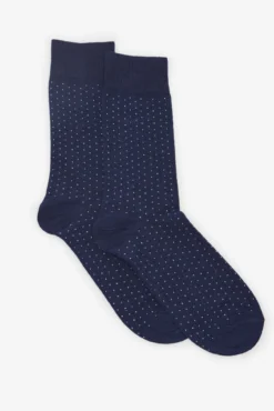 Meia estampado de bolinhas