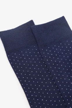 Meia estampado de bolinhas