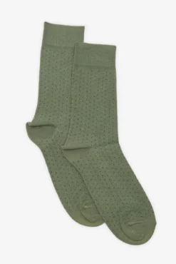 Meia estampado de bolinhas