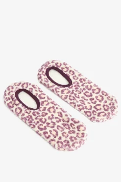 Meias com estampado de leopardo