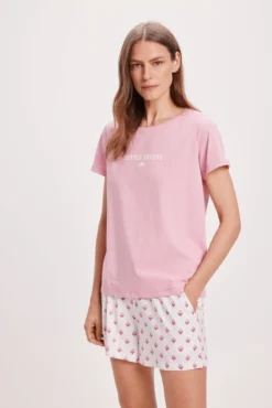 mini pijama curto estampado