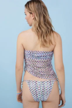 Minissaia franzida estampada