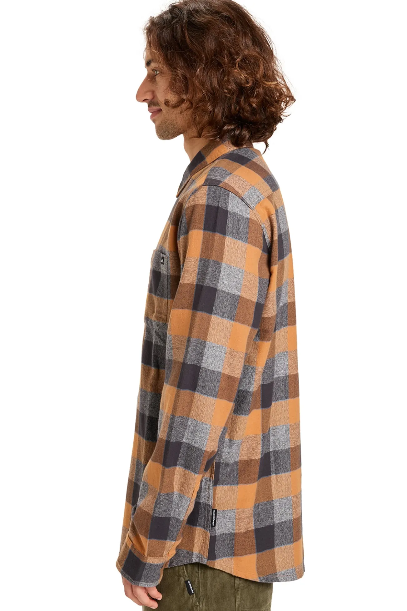 Motherfly Plaid - Camisa para homem de manga comprida