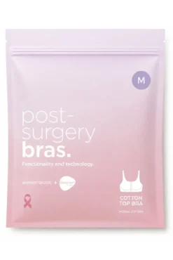 NATURAL Soutien pós-operatório algodão rosa