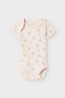 Pack de 3 bodys para bebé menina com laços