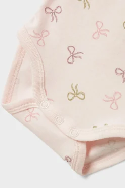 Pack de 3 bodys para bebé menina com laços
