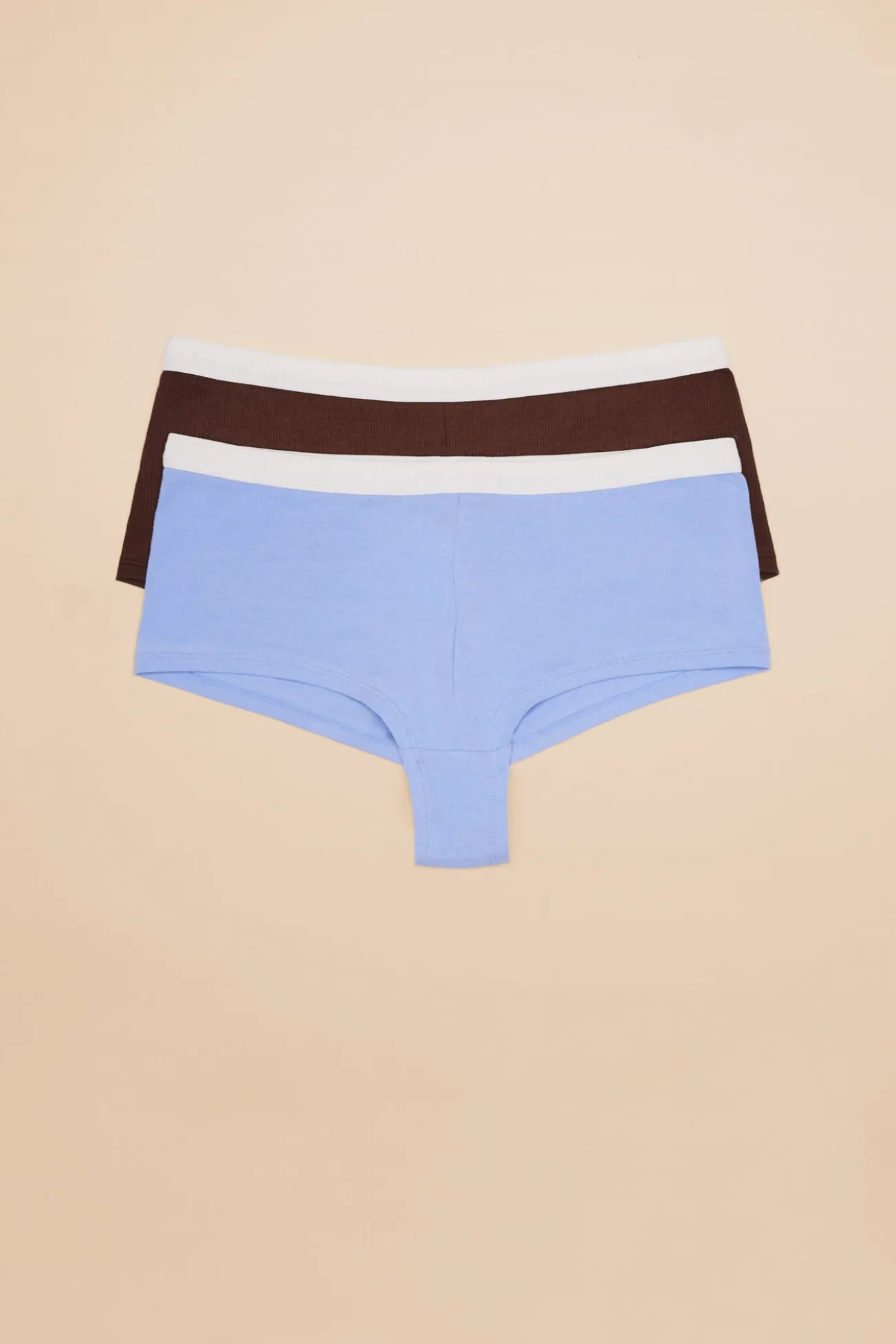 Pack de 2 cuequinhas culotte multicolor: lilás e bordeaux