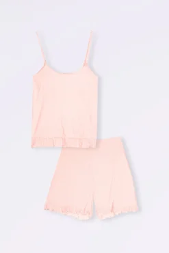 Pack pijama de amamentação às riscas de malha